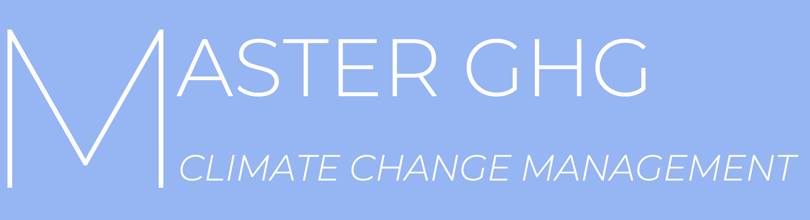 Master Climate Change Management