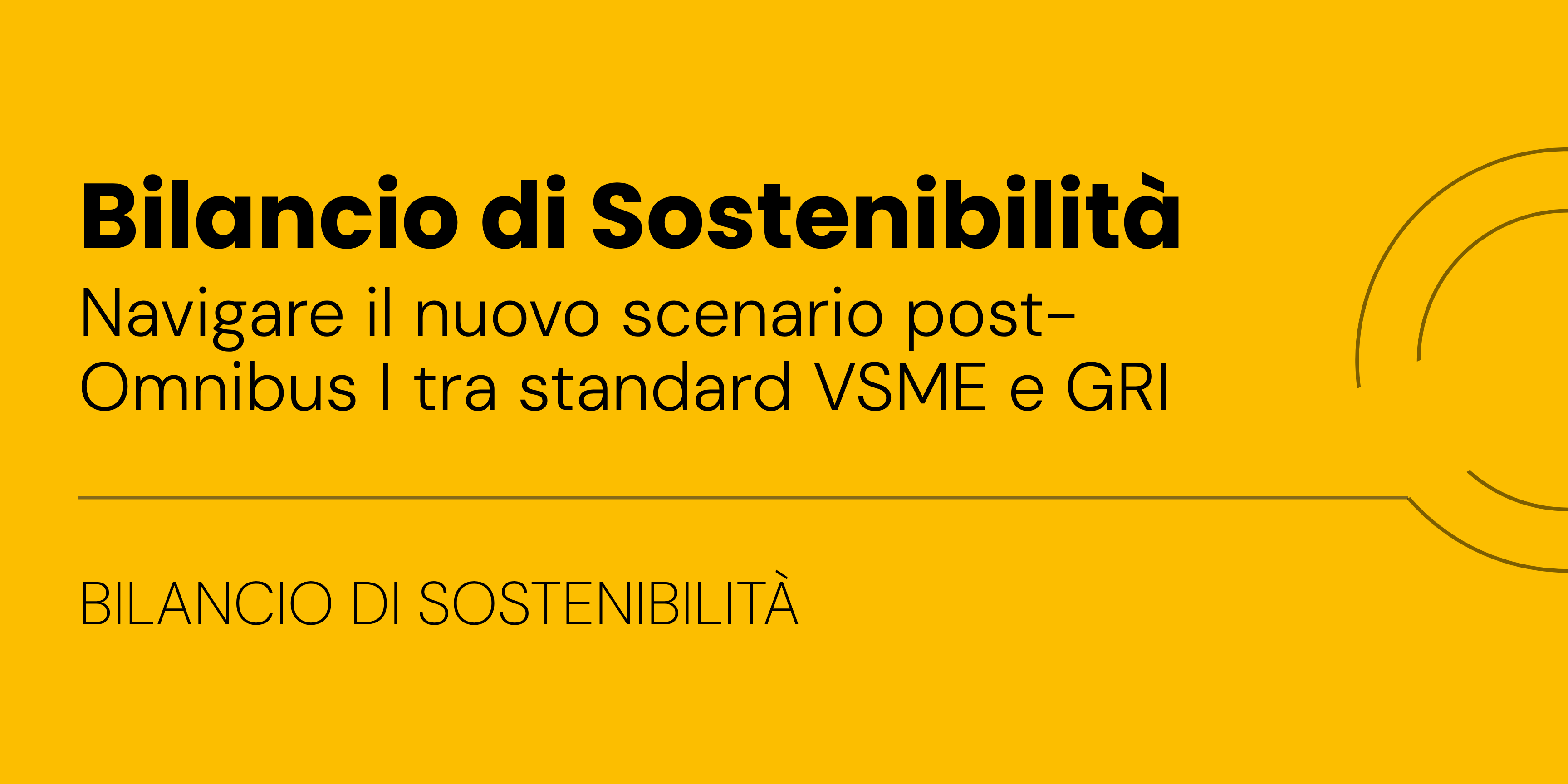 Il Bilancio di Sostenibilità - Corso 19 novembre 2026